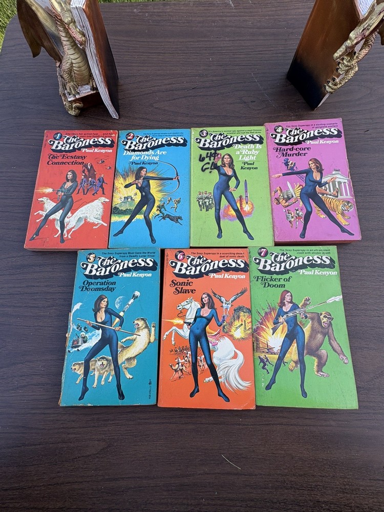 The Baroness by Paul Kenyon - FULL SET 1-8 Paperbacks 1974-1975