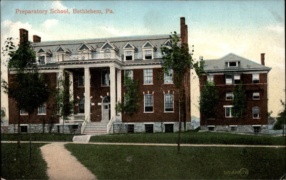 Preparatory School Bethlehem Pennsylvania ~ Valentine ~ c1910 vintage postcard