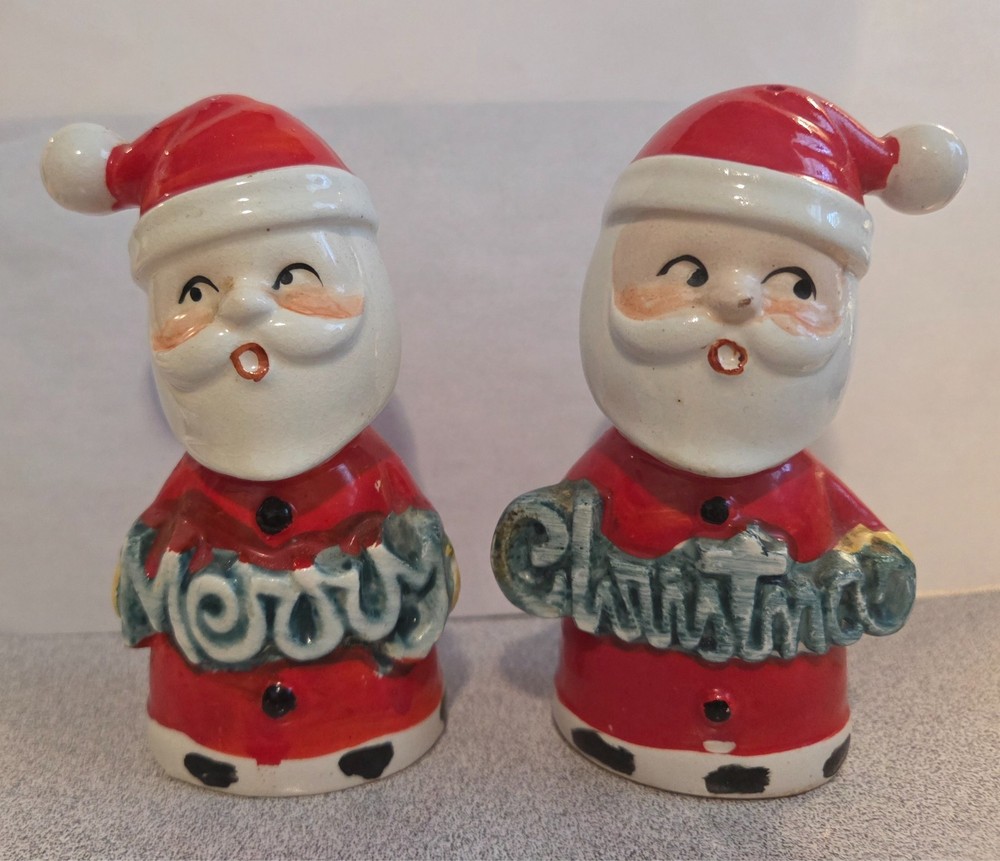 Vintage Santa Claus Salt and Pepper Shakers