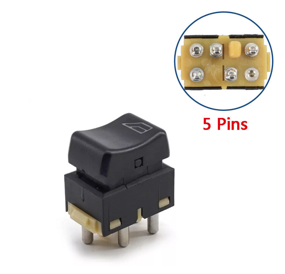 For Volvo Truck FH 12 FL FH 16 FM 12 BLACK 3944085 Power Window Switch 5 Pins ^