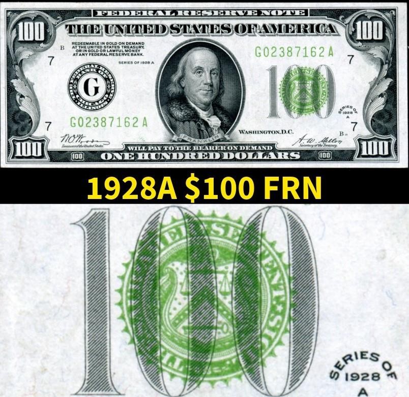 HGR SUNDAY 1928A $100 FRN ((Absolutely Gorgeous)) Appears GEM UNCIRCULATED