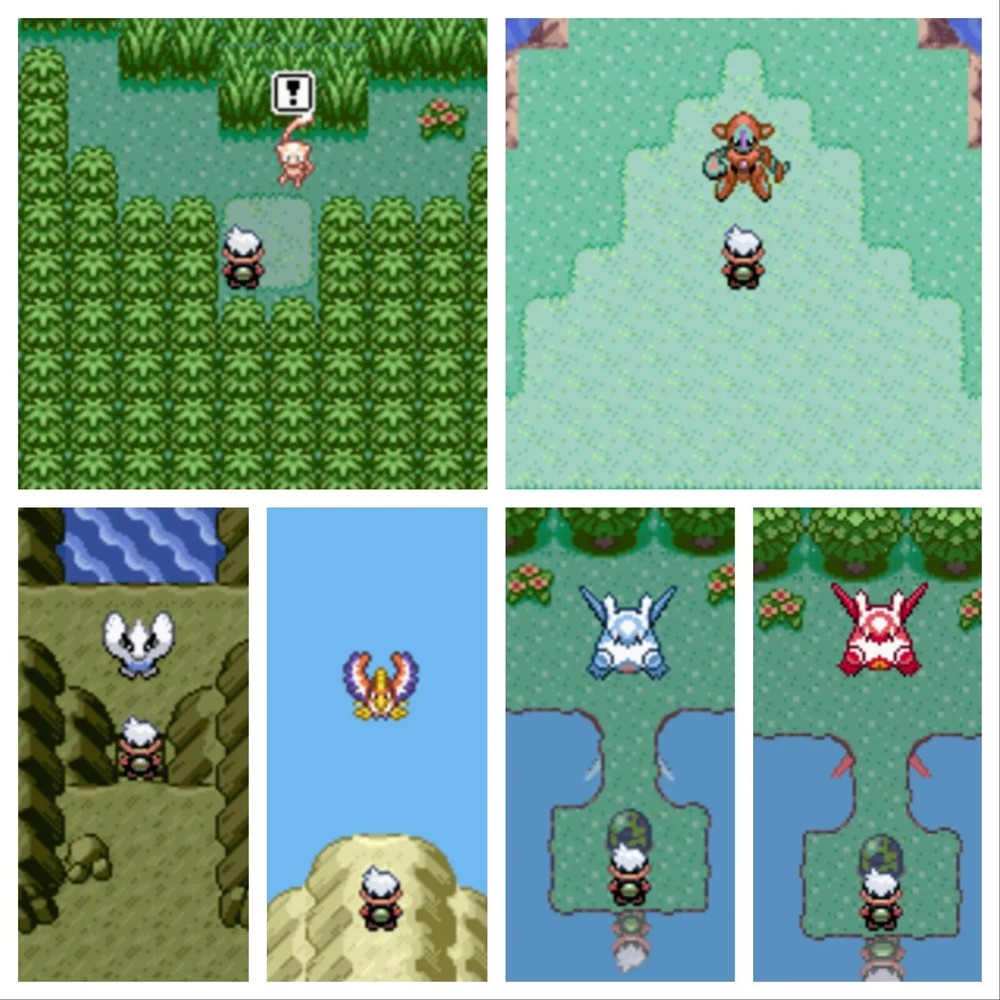 Legit Gen 3 Pokemon Event Items - Old Sea Map & Aurora Mystic Tickets for Emerald
