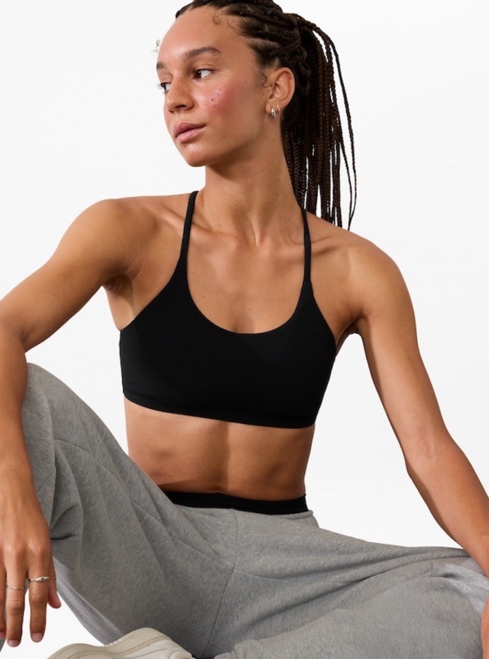 Athleta Transcend scoop bra- small AC- black- nwot
