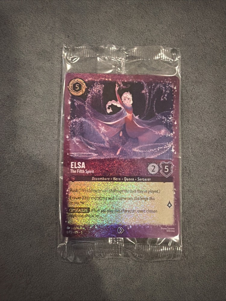 Elsa - The Fifth Spirit 6/P3 - Disney Lorcana Promo Card - Sealed
