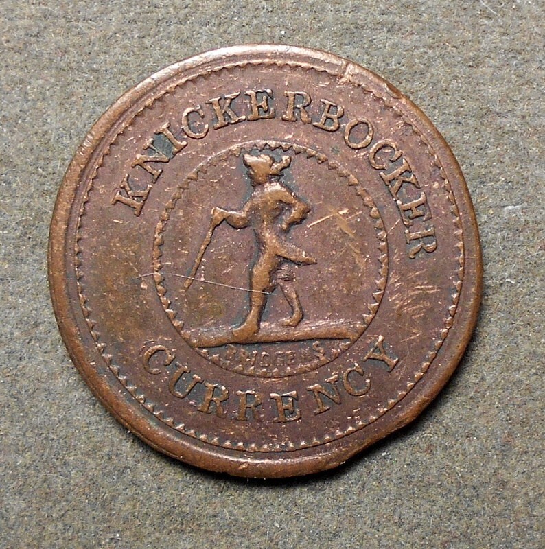 Civil War Patriotic 255/390, I.O.U. 1 Cent, R-1, copper, 19mm, xf, tiny planchet
