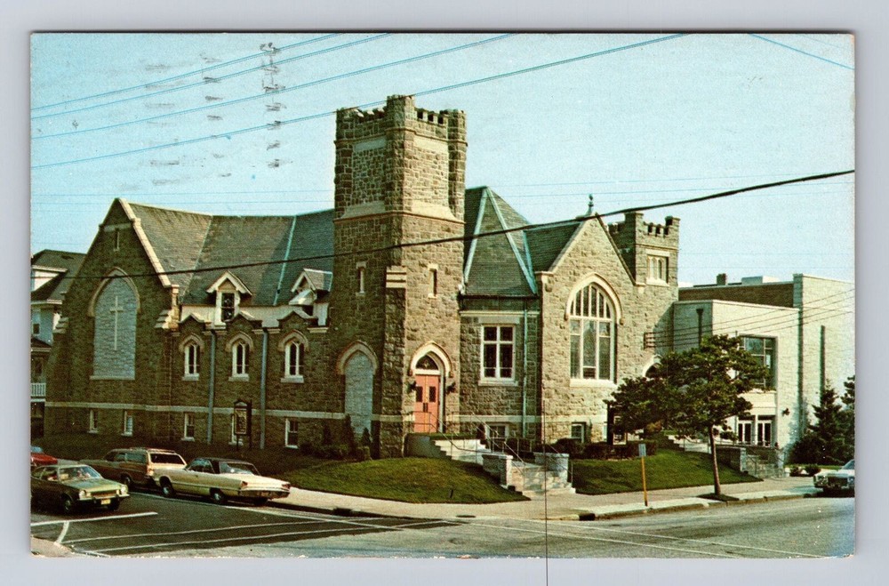 Ocean City NJ-New Jersey, First Presbyterian Church, Vintage c1975 Postcard