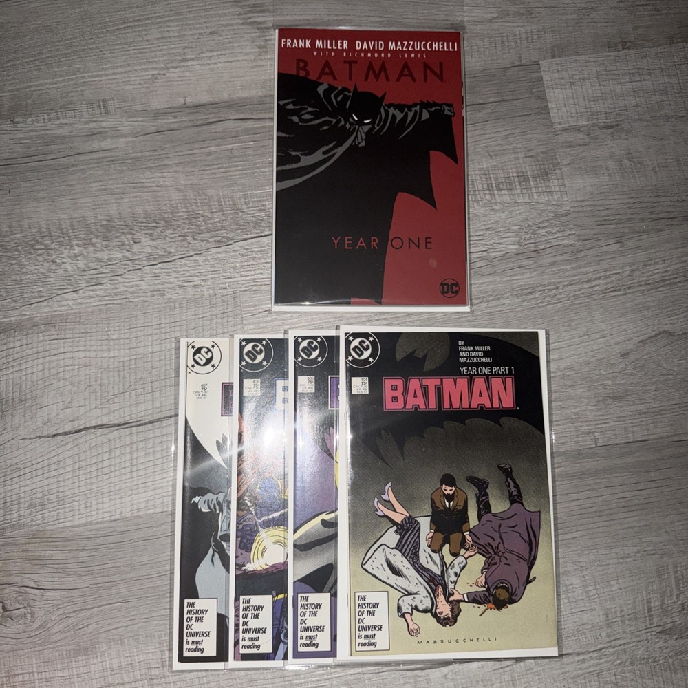 Batman Year One Parts 1-4 1st Prints + TPB #404-#407 NM/NM+