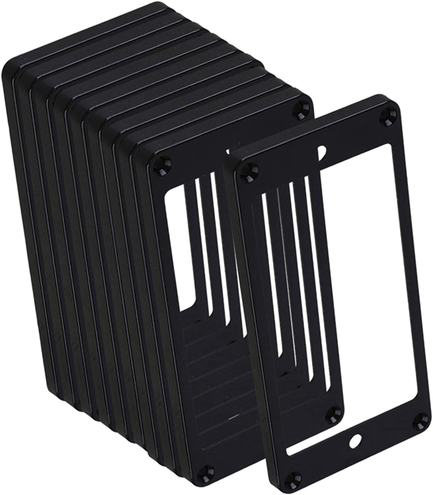 Lovermusic Lovermusic Black ABS Electric Guitar Neck and Bridge Flat Humbucker P-image