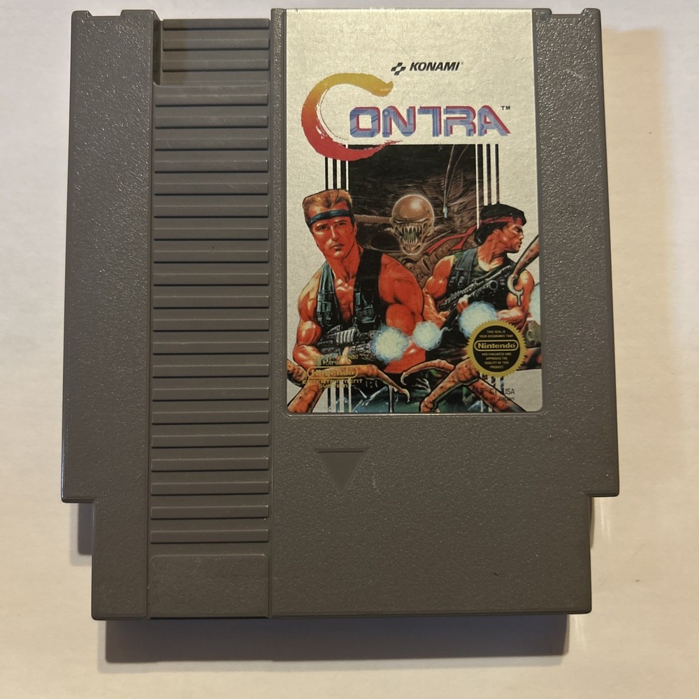 NES Nintendo Contra Game Cartridge Tested Working