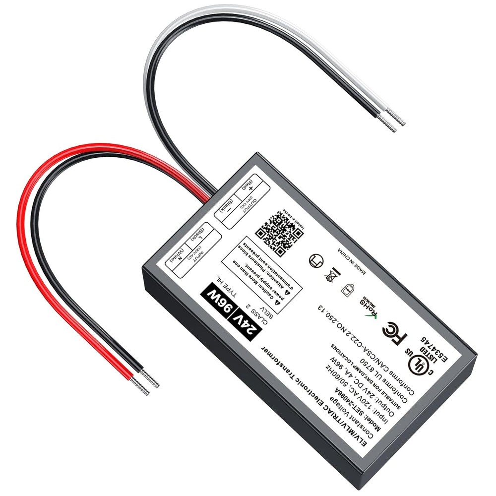 96W Triac ELV/MLV LED Transformer Compatible with ... 24V Dimmable LED Driver