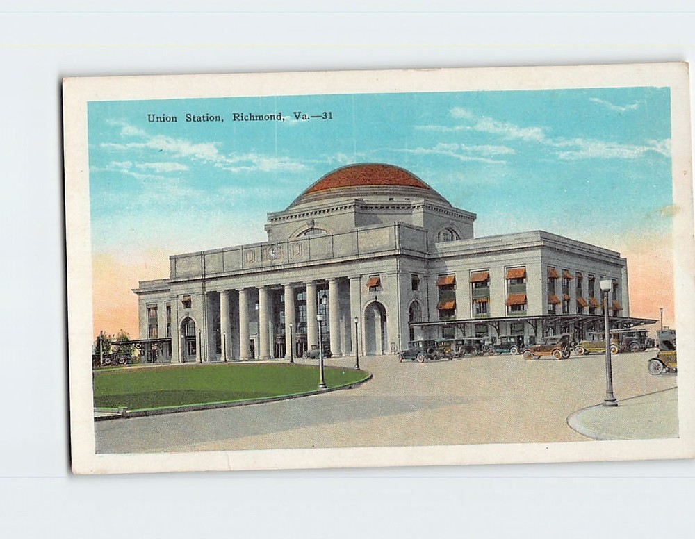 Postcard Union Station Richmond Virginia USA
