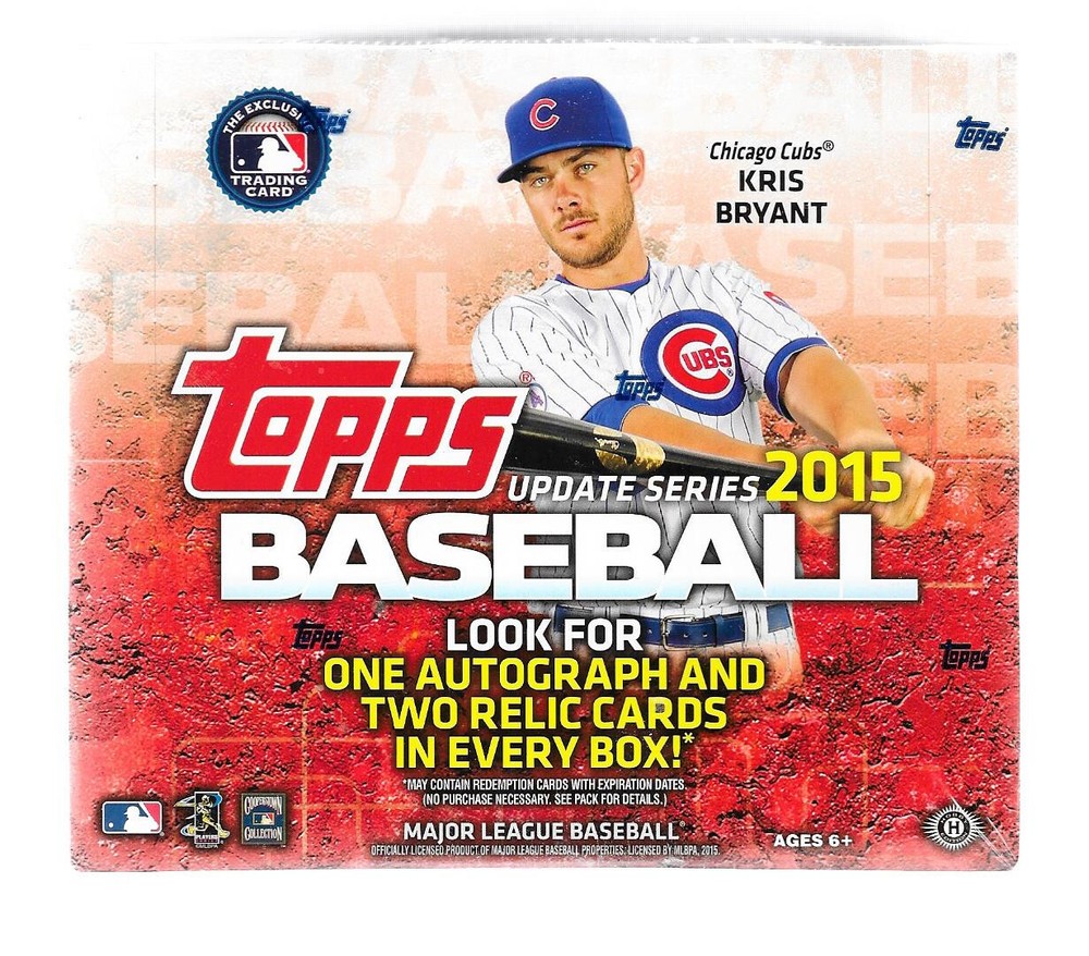 2015 Topps Baseball Update Series Jumbo HTA Hobby Box 10 Packs Factory Sealed