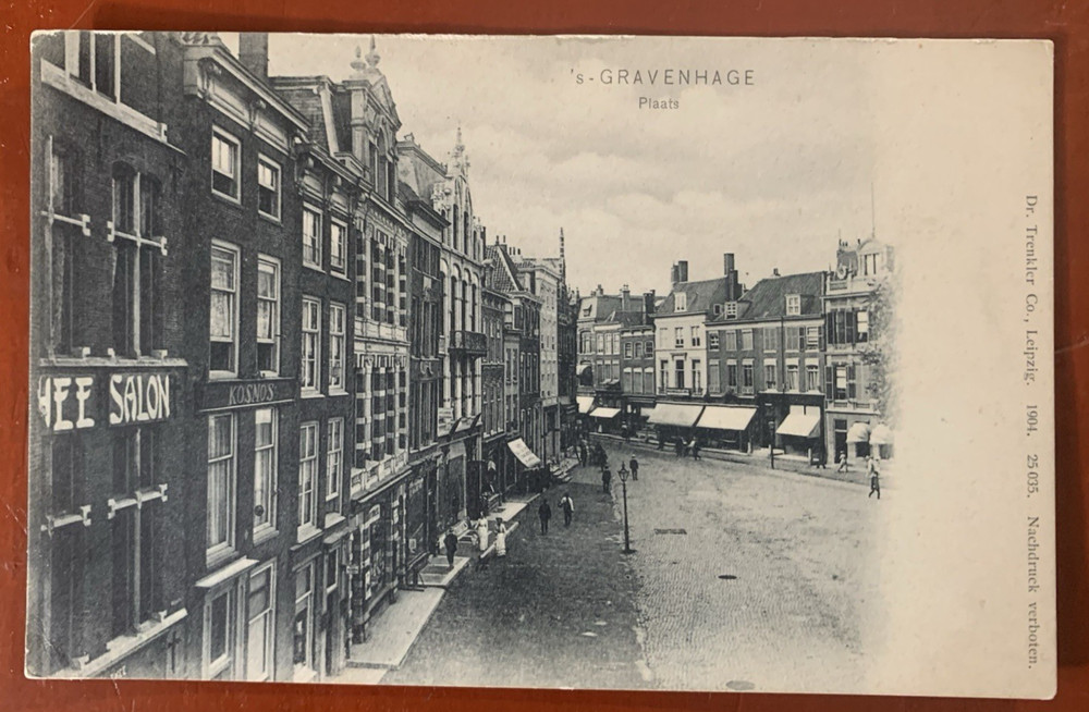 S-Gravenhage Plaats Street View, The Hague, Netherlands Postcard