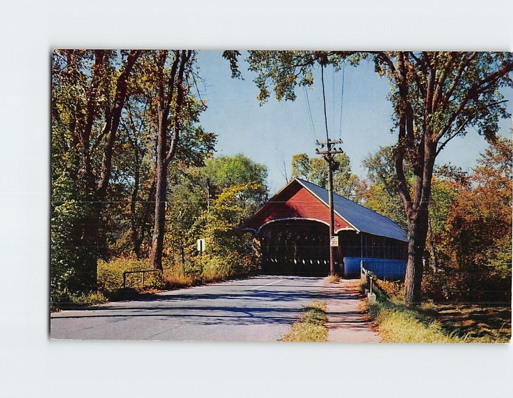 Postcard Covered Bridge Vermont USA