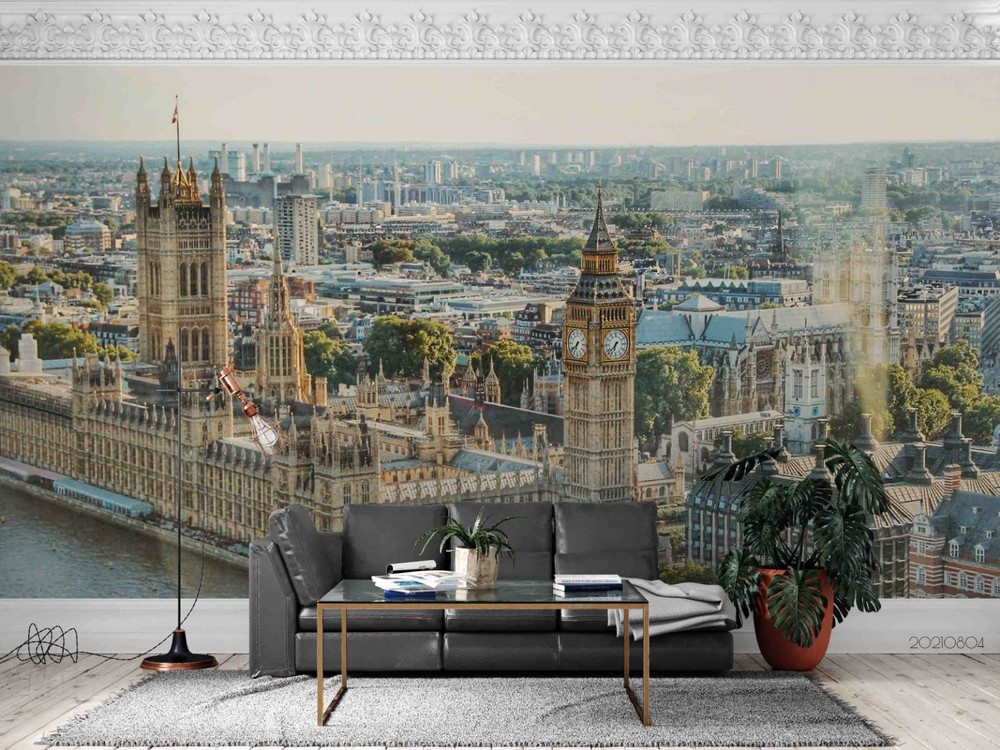 3D City Architecture Landscape Wall Murals Wallpaper Murals Wall Sticker 4