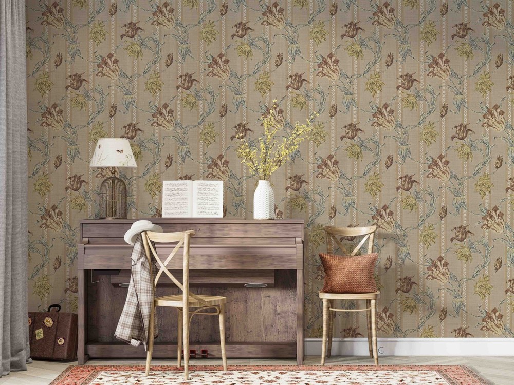 3D Flowers Plants Pattern Wall Murals Wallpaper Murals Wall Sticker