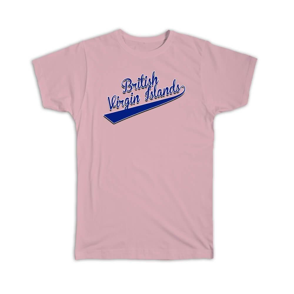 British Virgin Islands Flag T-Shirt Islander Expat College Script Gift