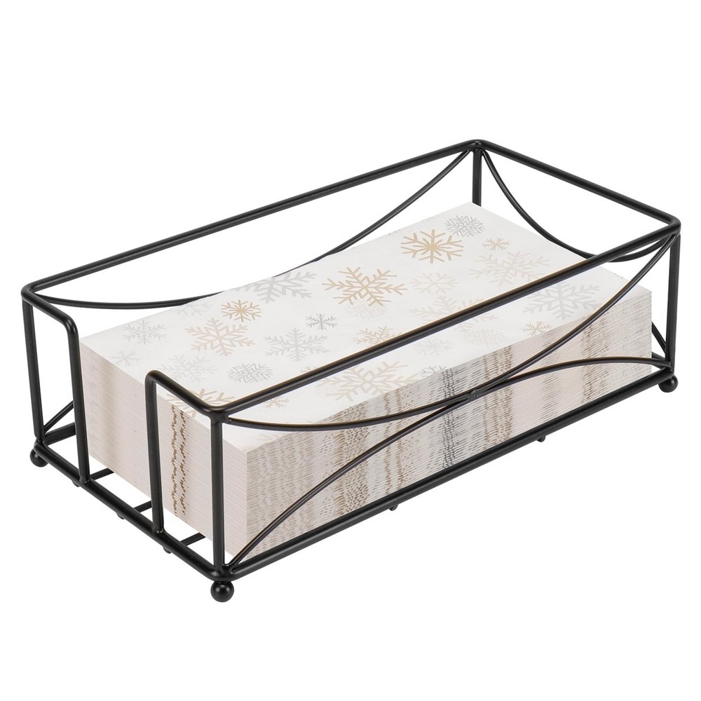 Guest Napkin Holder, Metal Bathroom Paper Hand Towel Storage Modern Napkin Tr