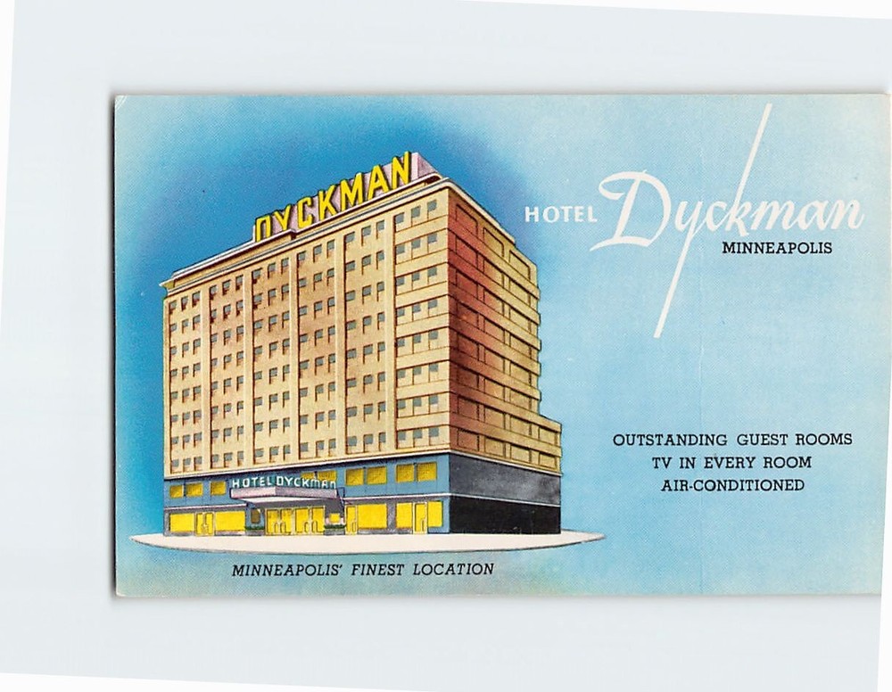 Postcard Hotel Dyckman Minneapolis Minnesota