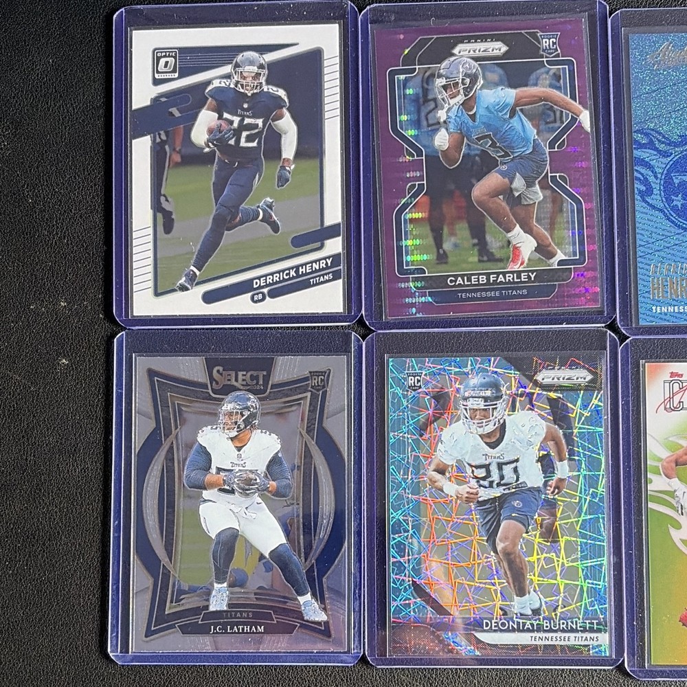 Panini NFL Titans 8-Card Rookie Lot Derrick Henry + Farley Prizm/Select