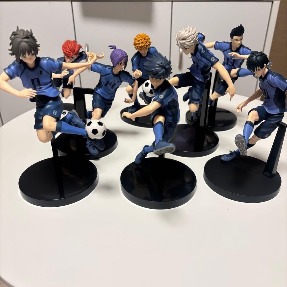 Blue Lock Figure Complete Set 8 Types Collectible Figures Prize Collection