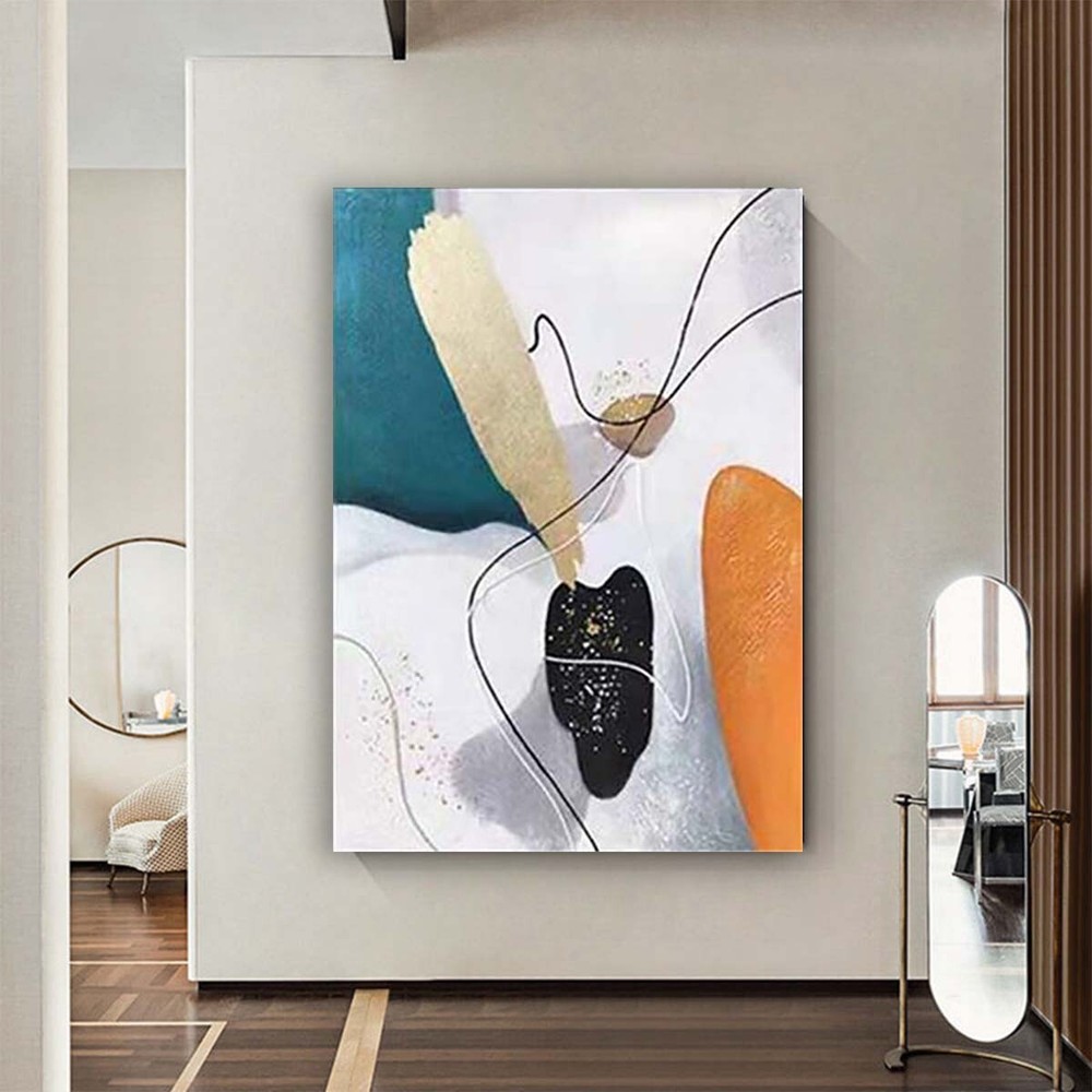 Fashion Decor Oil Painting Handmade Canvas Unframed Mural Modern Abstract