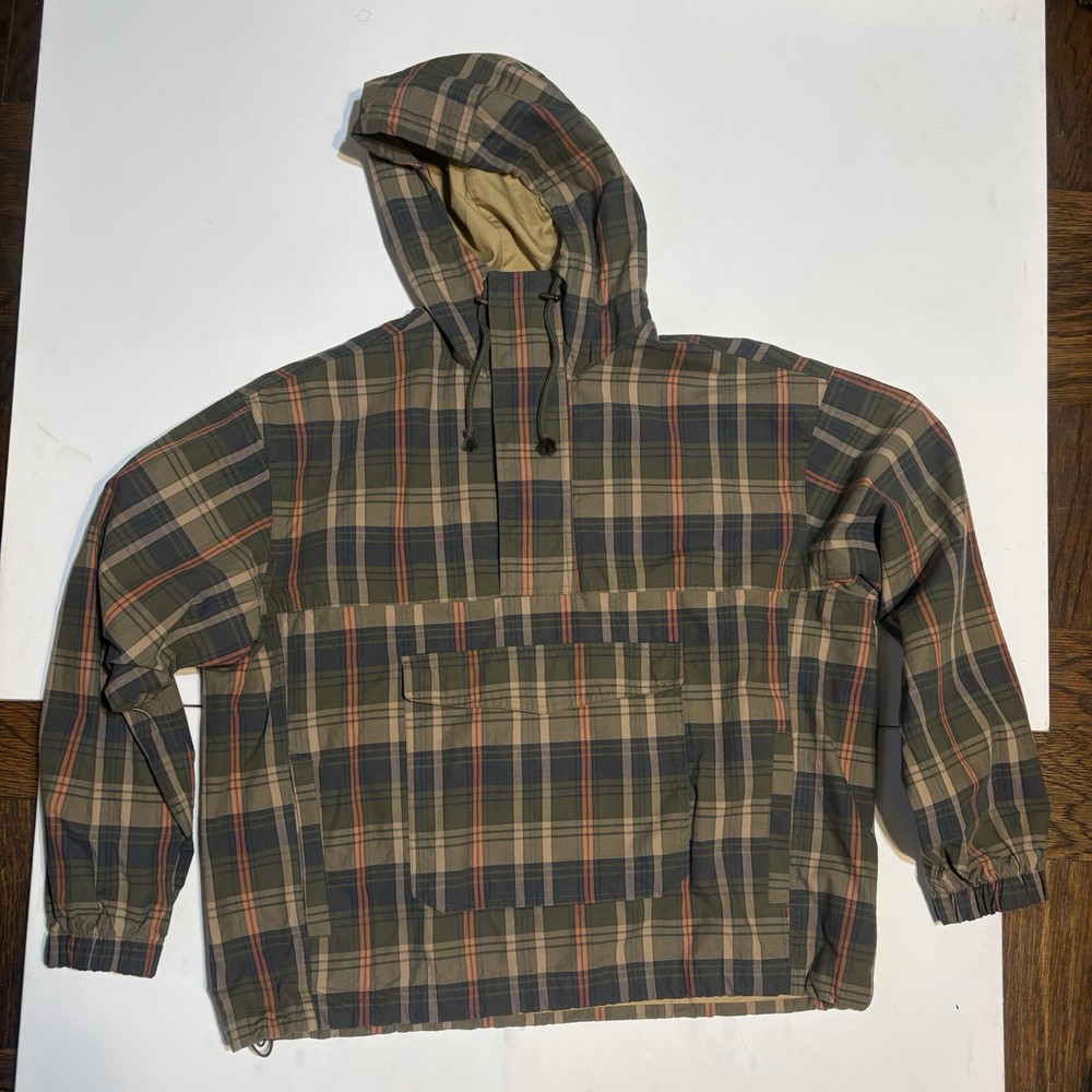 Gap Green Plaid Anorak Jacket Oversized Men’s Size M Excellent Condition