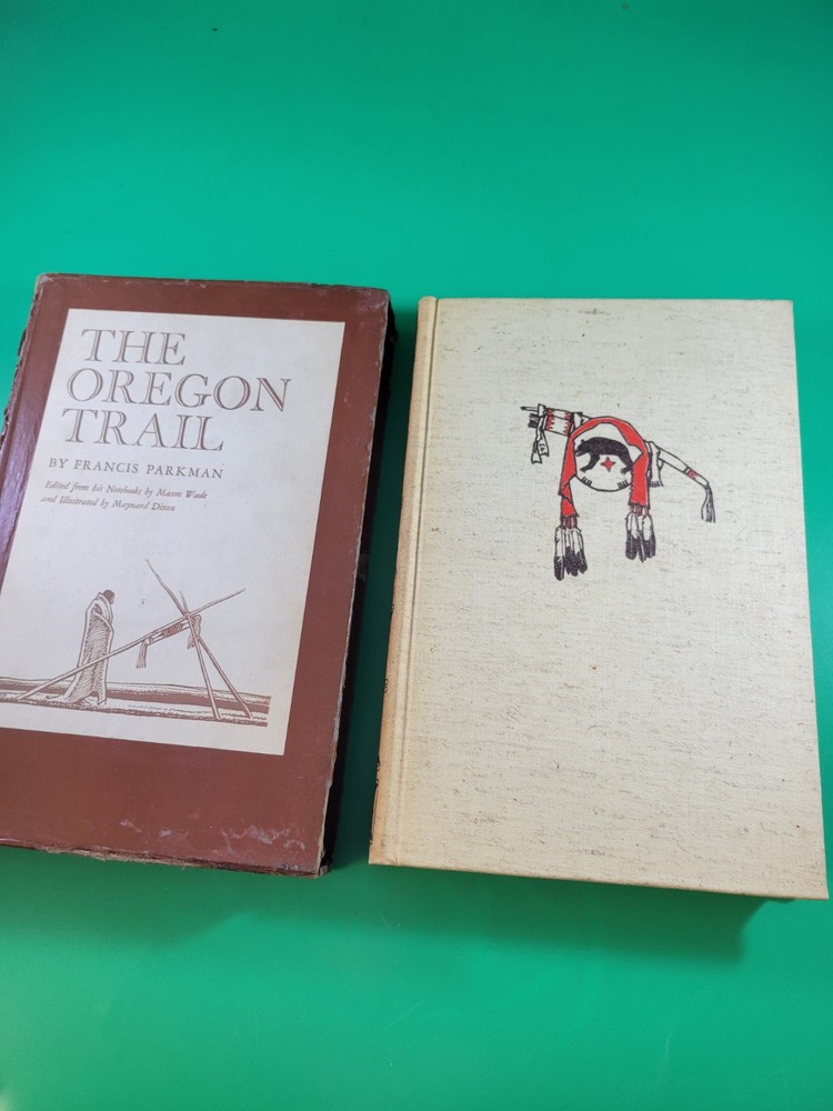 The Oregon Trail Francis Parkman Heritage Press 1943 Illustrated HC w/ Slipcase