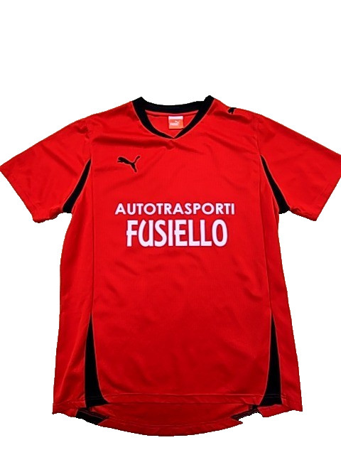 Puma Men's Red Football Jersey L Short Sleeve Crew Neck