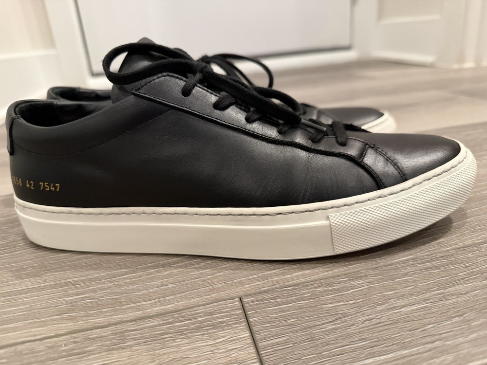 COMMON PROJECTS Original Achilles Full-Grain Leather Sneakers Size 42-image