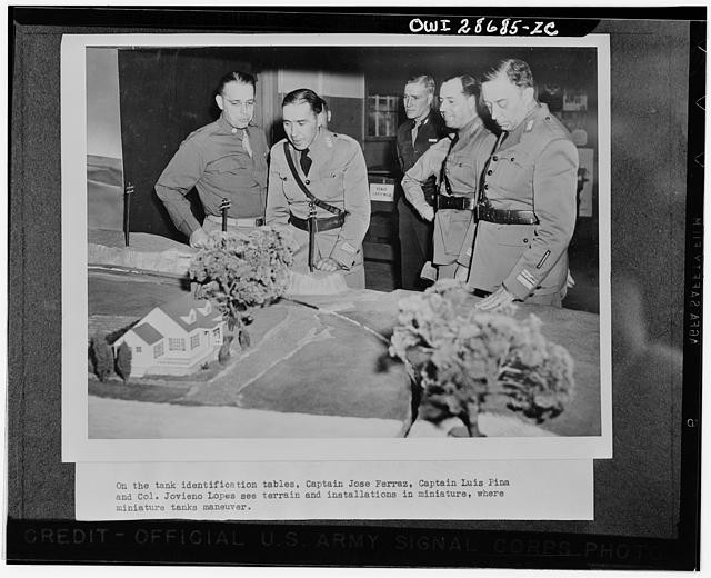 Captain Jose Ferraz Luis Pina Josefa Lopez tank terrain map 1940s Army