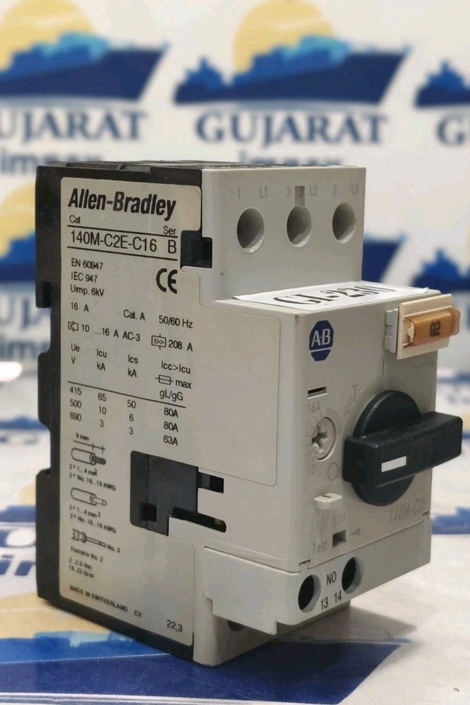 Allen Bradley 140M-C2E-C16 Motor Protection Circuit Breaker 10-16A 3-P0LE TESTED