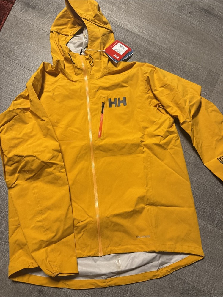 NEW Helly Hansen Men’s Odin Minimalist Infinity Shell Jacket XL Yellow