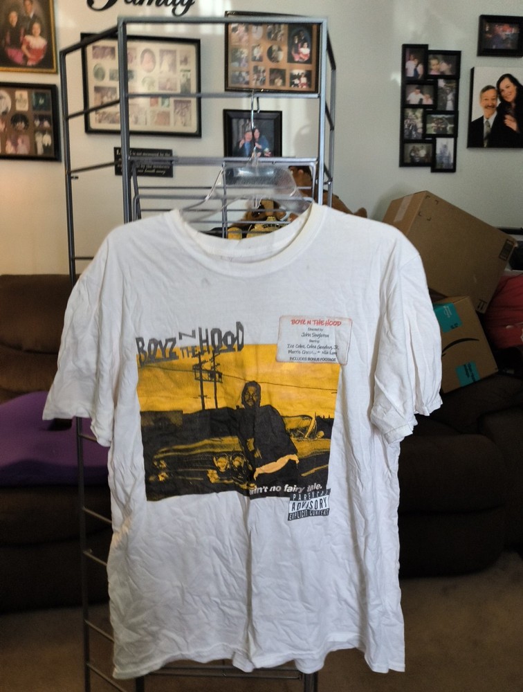 Boyz N The Hood 'It Ain't No Fairy Tale' T-Shirt Mens Size Large White