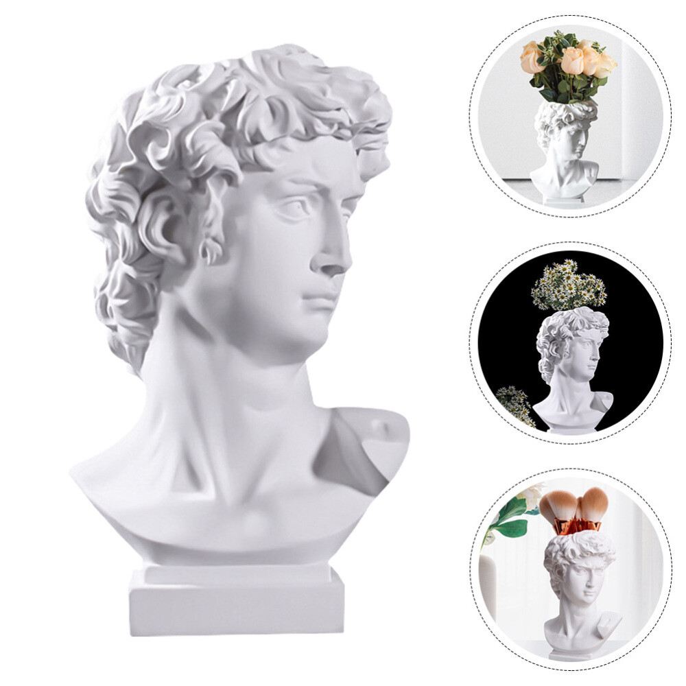 Head Planters for Outdoor Plants Bust Flower Arrangement Vase David