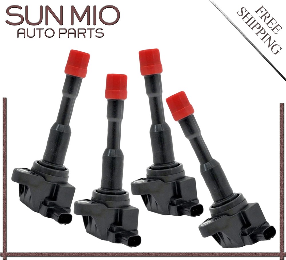 4X ignition coil for 2003-2011 Honda Civic Hybrid 1.3L L4 30521-PWA-003 UF374-
