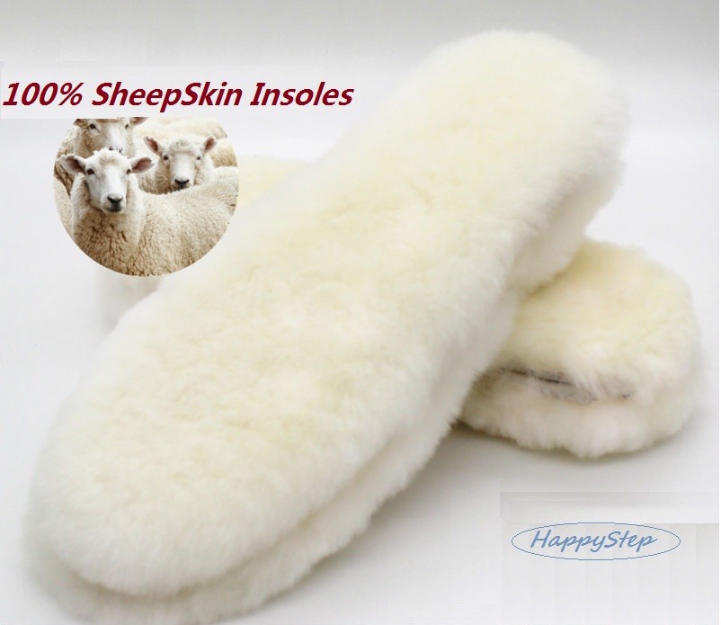 Real Sheepskin Pads Reline Uggs Insoles Shoe inserts Slippers Boots Women Men