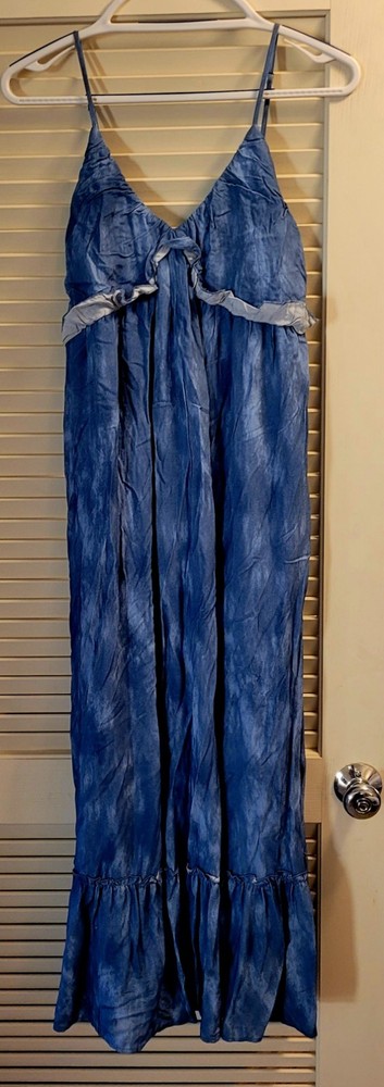 women's blue dress size small by peach love California