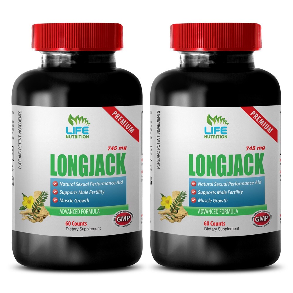 Maca metabolism boost - LONGJACK COMPLEX - L-Arginine physical support 2 Bottles