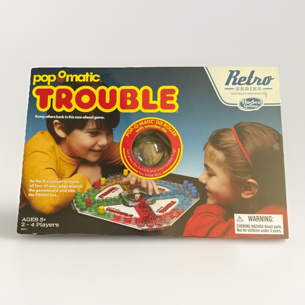 TROUBLE Pop O Matic Retro Series 1986 Edition Board Game Hasbro - NEW