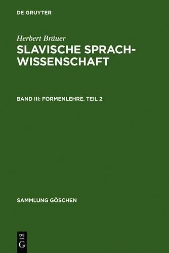 Herbert Bräuer Formenlehre. Teil 2 (Hardback) Sammlung Göschen