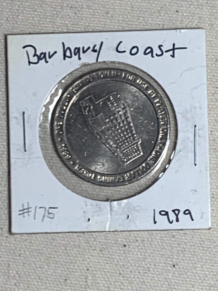 $1 Barbary Coast Hotel and Casino, Las Vegas NV Gaming Slot Token 1989