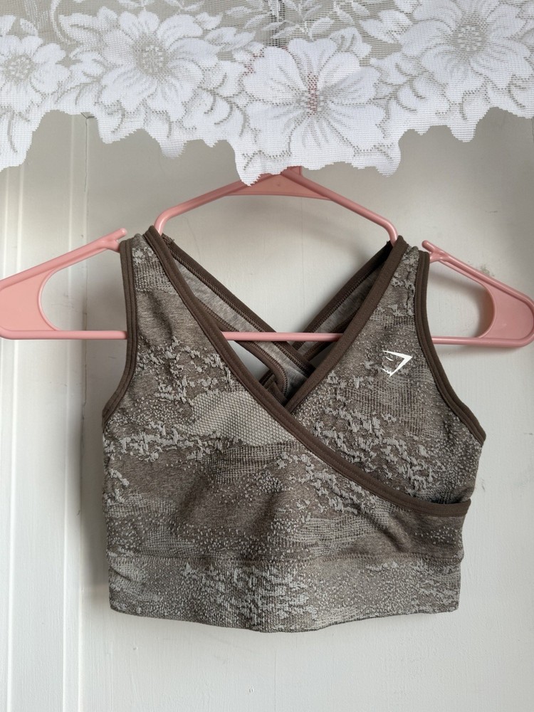 Gymshark Adapt Camo Seamless Sports Bra - Small