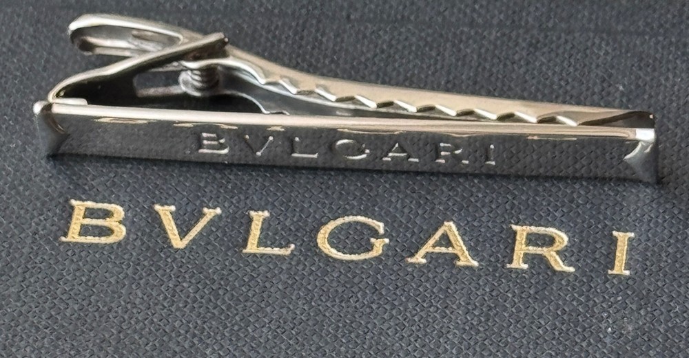 Bvlgari  Tie Bar Clip   Sterling Siver 925 Made in Italy