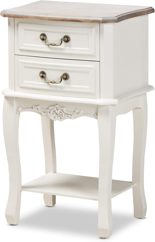 Nightstands, White/Oak