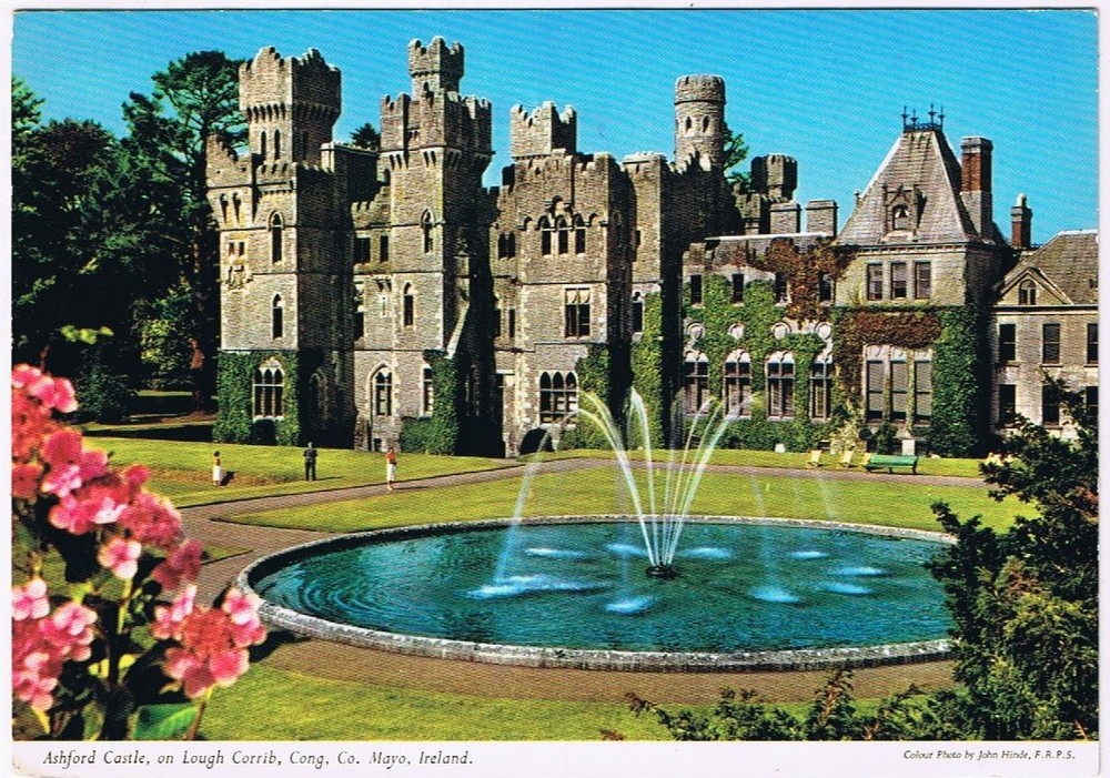 Postcard Ashford Castle On Lough Corrib Cong County Mayo Ireland