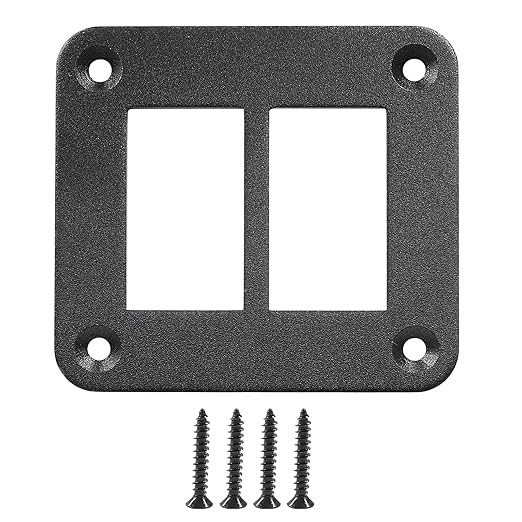 2 Gang Rocker Switch Panel Housing Holder, Rocker Toggle Switch A Size: 2 Gang