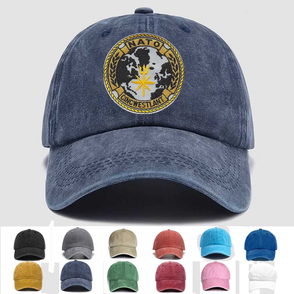 Custom Personalization Embroidered Hat NATO CINCWESTLANT, Veteran Cap, Gift Idea