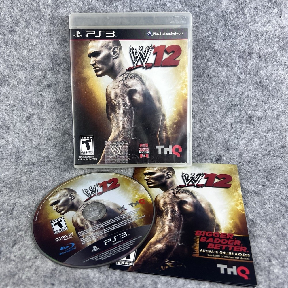 WWE 12 PS3 PlayStation 3 Randy Orton Cover Complete CIB Manual Tested