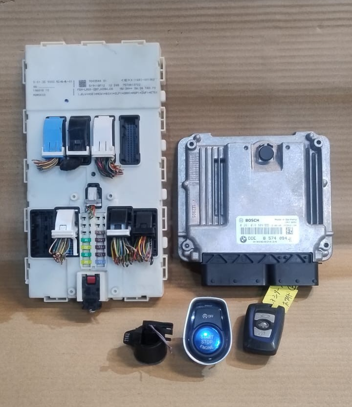 BMW F30 N47 F31 320D X3 F25 ENGINE CONTROL UNIT ECU SET DDE BASIC - 8574094
